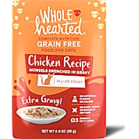 WholeHearted All Life Stages Grain-Free Chicken Recipe Morsels in Extra Gravy Wet Cat Food