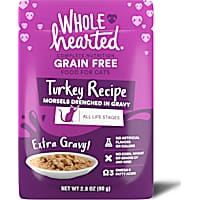 WholeHearted All Life Stages Grain-Free Turkey Recipe Morsels in Extra Gravy Wet Cat Food