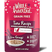 WholeHearted All Life Stages Grain-Free Tuna Recipe Morsels in Extra Gravy Wet Cat Food