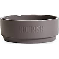 EveryYay Dining In Grey Nourish Ceramic Dog Food Bowl