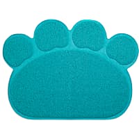 So Phresh Blue Paw-Shaped Cat Litter Trapper Mat