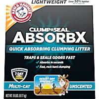 Arm & Hammer Clump & Seal AbsorbX Unscented MultiCat Clumping Litter