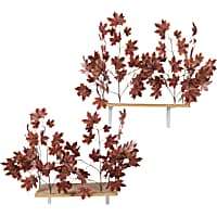 On2Pets Plum Autumn Rectangle Cat Canopy Shelves
