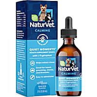 NaturVet Quiet Moments Calming Supplement Drops for Dogs and Cats
