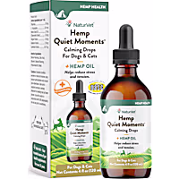 NaturVet Hemp Quiet Moments Calming Drops for Pets