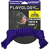 Playology Dri-Tech Pork Sausage Scent Dental Rope Dog Toy