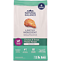 Natural Balance Limited Ingredient Small Breed Adult Grain-Free Dry Dog Food Chicken & Sweet Potato Recipe