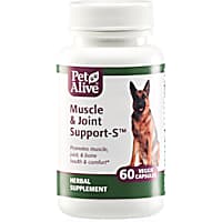 PetAlive Muscle & Joint Support-S Veggies Caps Herbal Supplement for Healthy Muscle, Joint & Bone Comfort for Pets