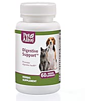 PetAlive Digestive Support Veggie Capsules Natural Herbal Supplement for Digestion in Pets