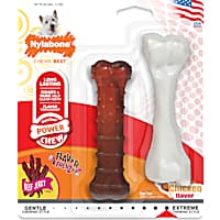 Nylabone Twin Pack Power Chew Beef Jerky & Chicken Flavor Chew Toys