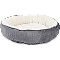 EveryYay Snooze Fest Grey Textured Round Cat Bed