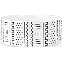 PetShop by Fringe Studio Mudcloth White Pet Bowl