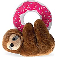 PetShop by Fringe Studio Donut Leave Me Hangin' Sloth Plush Dog Toy