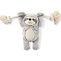 PetShop by Fringe Studio Girlie Sloth On A Rope Plush Dog Toy