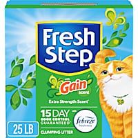 Fresh Step Clumping Power of Febreze with Refreshing Gain Scent Cat Litter
