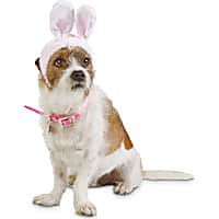 Bond & Co. Pink Bunny Bonnet Pet Cap