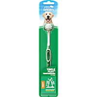 TropiClean Fresh Breath Triple Flex Toothbrush for Large Dogs