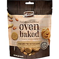 Merrick Oven Baked Paw'some P'nut Butter Cookie with Real Peanut Butter Natural Cookies Treats for Dogs