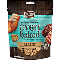 Merrick Oven Baked Turducken Recipe with Real Turkey, Duck, and Chicken Natural, Crunchy Bag of Treats for Dogs
