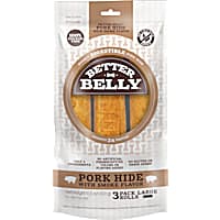 Better Belly Pork Hide Large Rolls Dog Treats