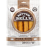 Better Belly Pork Hide Small Rolls Dog Treats
