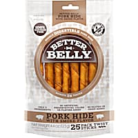 Better Belly Pork Hide Twist Dog Treats