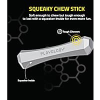 Playology Squeaky Bacon Scent Chew Stick Dog Toy