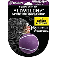 Playology Squeaky Bacon Scent Chew Ball Dog Toy