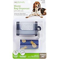 So Phresh Navy and Clear Dog Waste Bag Dispenser with Refills