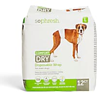 So Phresh Large Dry Comfort Disposable Wrap For Male Dogs