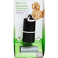 So Phresh Black Dog Waste Bag Dispenser with Refill Rolls