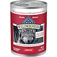 Blue Buffalo Blue Wilderness Natural Wholesome Grains Salmon & Chicken Grill Adult Wet Dog Food