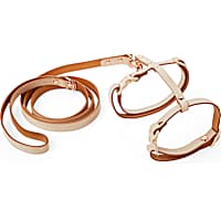 Bond & Co. Pink Leather Cat Harness & Leash Set