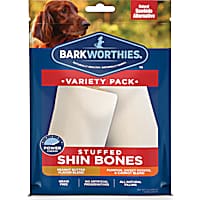 Barkworthies 3-4" Stuffed Shin Bones Variety Pack Dog Chews