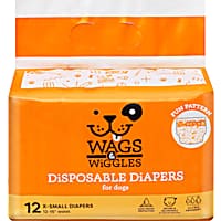Wags & Wiggles X-Small Disposable Diapers for Dogs