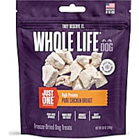 Whole Life Pet Just One Freeze Dried Pure Chicken Breast Whole Food Dog & Cat Treats