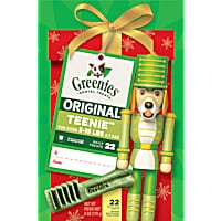 Greenies Original Teenie Nutcracker Natural Holiday Dental Dog Chew