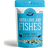 The Granville Island Pet Treatery Pure Proteins With Love and Fishes Sardine Treats for Dogs & Cats