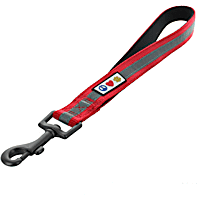 Pawtitas Reflective Red Training Padded Handle Short Leash for Dogs