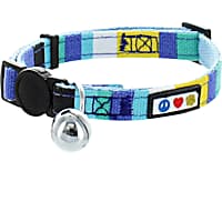 Pawtitas Multicolor Safety Buckle Removable Bell Cat Collar