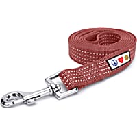 Pawtitas 6 feet Marsala Brown Reflective Puppy or Dog Leash