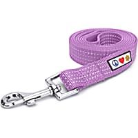 Pawtitas 6 feet Purple Orchid Reflective Puppy or Dog Leash