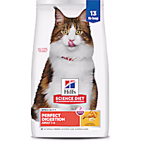 Hill's Science Diet Adult Perfect Digestion Chicken, Barley, & Whole Oats Recipe Dry Cat Food