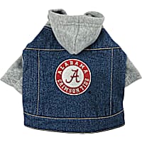 Pets First Alabama Denim Hoodie for Dogs