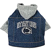 Pets First Penn State Denim Hoodie for Dogs