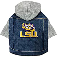 Pets First Louisiana State Denim Hoodie for Dogs