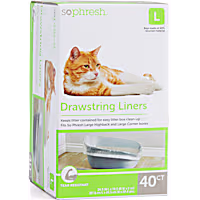 So Phresh Drawstring Liners for High-Back Cat Litter Boxes