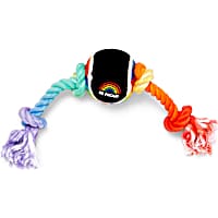 YOULY The Proudest Rainbow Rope & Tennis Ball Dog Toy