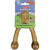 Pet Qwerks Peanut Butter Wish BarkBone Nylon Chew Doy Toy