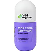 Vet Worthy Stop Stool Ingestion Liver Flavored Chewable Tablets for Dogs